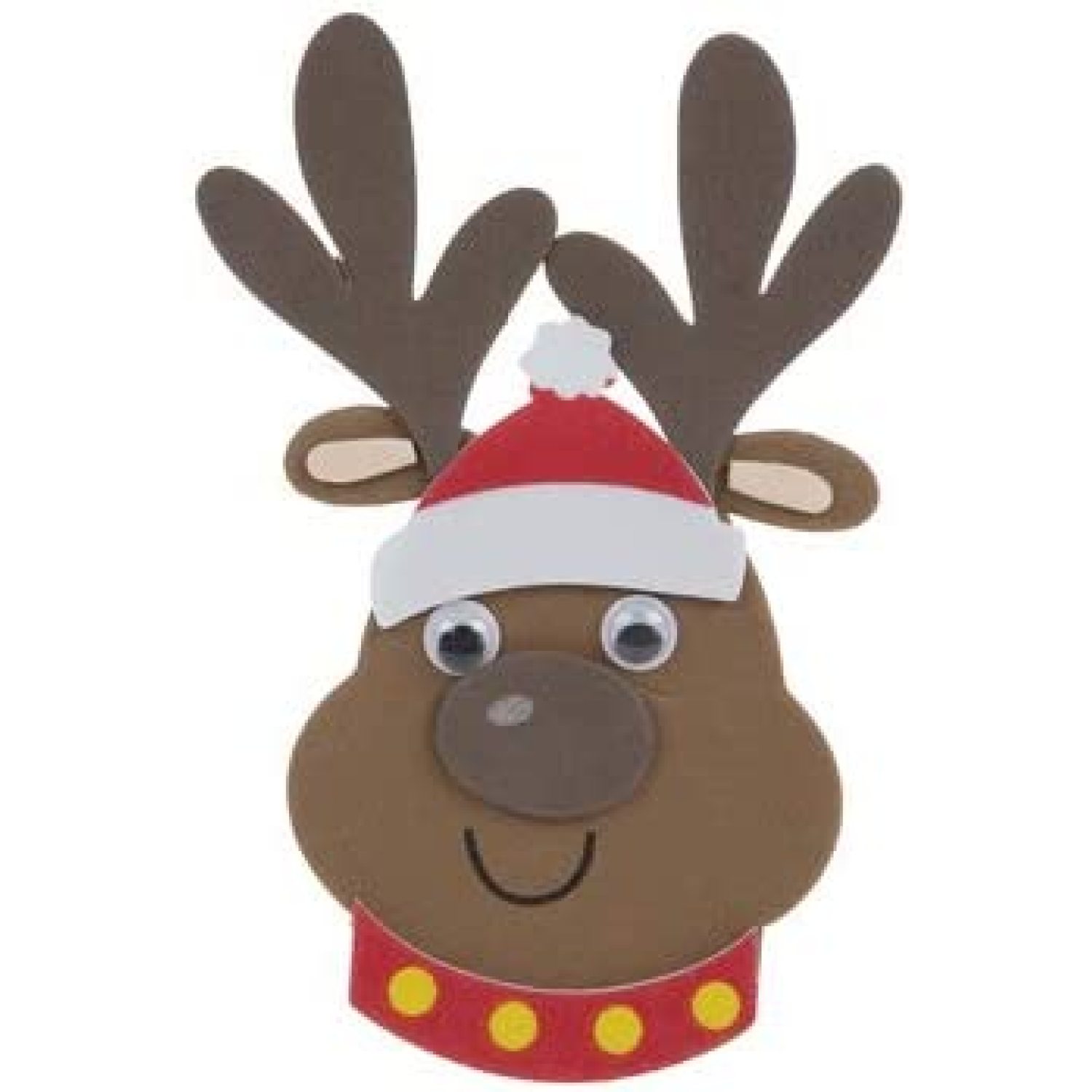 Reindeer Foam Craft Kit for Kids Makes 12Christmas Holiday Great