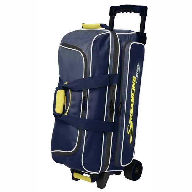 Storm Streamline 3 Ball Roller Bowling Bag Navy/Gray/Yellow