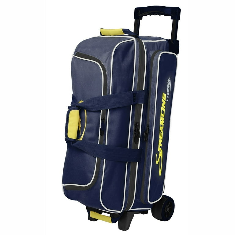 Storm Streamline 3 Ball Roller Bowling Bag Navy Gray Yellow Walmart