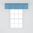 thumbnail image 2 of Ambesonne Checkered Window Valance, Picnic Tile in Blue, 54" X 12", Blue Pale Blue, 2 of 3