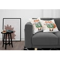 thumbnail image 3 of Ambesonne Animal Throw Pillow Cover 2 Pack, Lİttle Fox and Bird, 24", Orange Green, 3 of 7