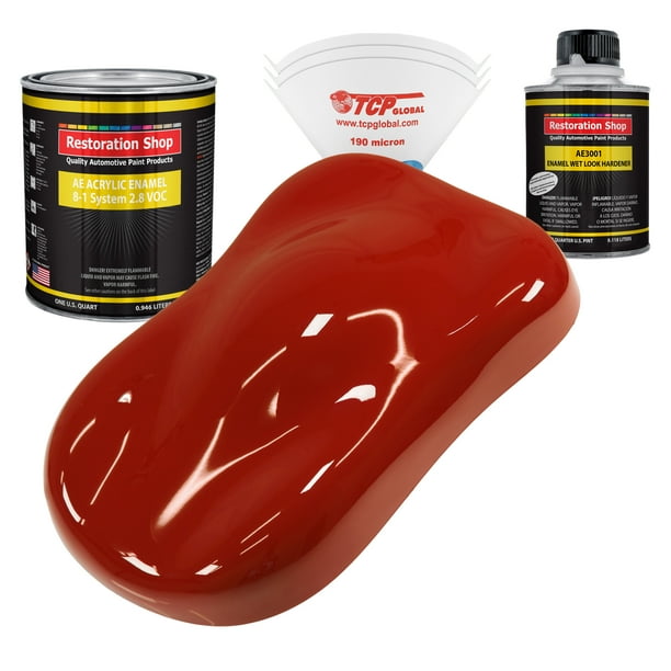 Restoration Shop Candy Apple Red Acrylic Enamel Auto Paint Complete