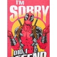 thumbnail image 5 of Marvel Deadpool Men's & Big Mens Can Knot & I'm Sorry Short Sleeve Graphic Tee 2-Pack, Sizes SM-3XL, 5 of 9