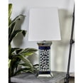thumbnail image 3 of DecMode 30" Mirrored Silver Table Lamp with Cream Fabric Shade, 3 of 11
