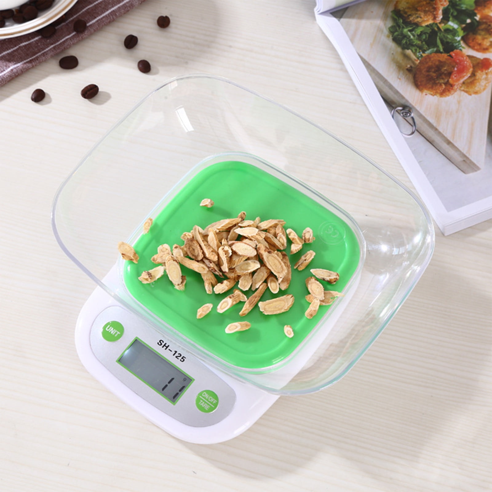Hfyihgf Food Kitchen Bowl Scale Digital Ounces and Grams Kitchen Scale for Cooking Baking Meal Prep Dieting 11lb/5kg
