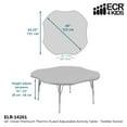 thumbnail image 5 of 48in Clover Premium Thermo-Fused Adjustable Activity Table Maple/Maple/Black - Toddler Swivel, 5 of 5