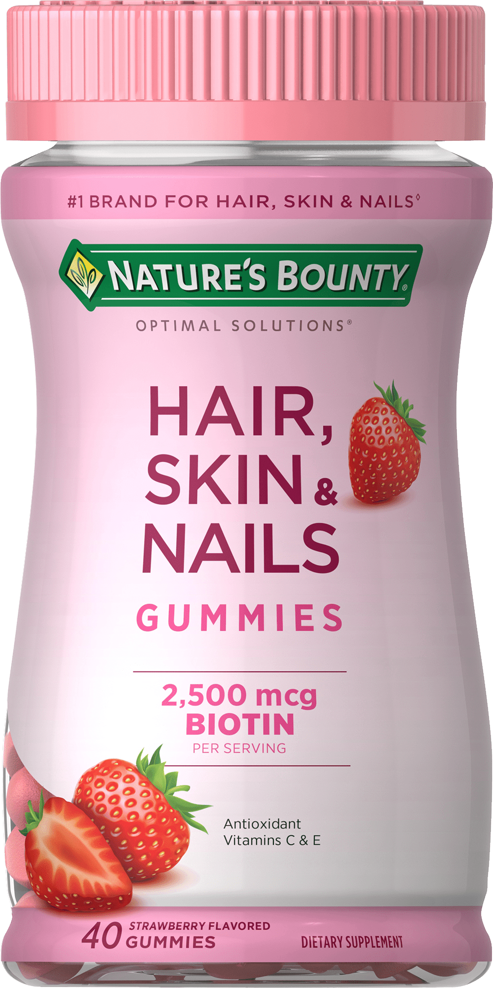 Nature's Bounty® Optimal Solutions Hair, Skin, Nails, 40 Gummies
