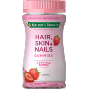 Nature's Bounty Optimal Solutions Hair, Skin, Nails, 40 Gummies