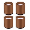 thumbnail image 1 of 4 Pieces Round Table Leg Risers Foot Lifter Height Stool Adjusters Lift Blocks Floor Office Dorm Bedroom Living Room Furniture Improvement Brown, 1 of 9