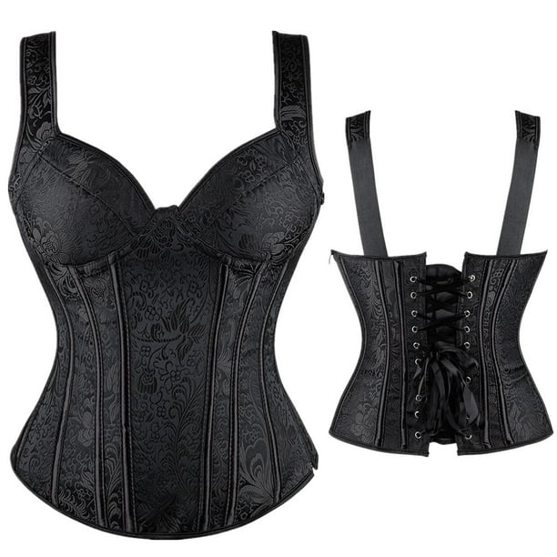 Women Corset Top Plus Size Slim Body Shaper Wrap Waist Trainer Bustier  Solid Sexy Boned Lace Up Body Shapewear : : Clothing, Shoes &  Accessories