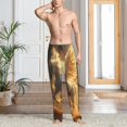 thumbnail image 5 of Vsdgher Golden Winged White Horse Print Mens Pajama Pants Sleep & Lounge Pants, PJ Bottoms With elastic waistb and Pockets, 5 of 5