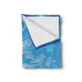 thumbnail image 2 of Seascape Soft Flannel Fleece Throw Blanket, Marine Themed Photo of Yacht on Cloudy Pastel Sky and Blue Calm Water Print, Cozy Plush for Indoor and Outdoor Use, 60" x 80", Blue Pale Grey, by Ambesonne, 2 of 6
