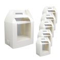 thumbnail image 1 of Tnarru 6x Cake Packaging Containers Lollipops Display Stand Easy to Assemble Bakery Wrapping Goodie Box for Halloween Kitchen Gadgets White, 1 of 8