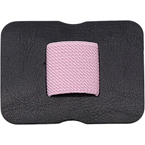 Xiao Hua 2 clips elásticos de cuero sintético autoadhesivos de colores para lápices, para agendas, cuadernos, bolígrafos (rosa)