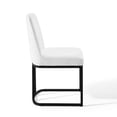 thumbnail image 4 of Modway Amplify Sled Base Upholstered Fabric Dining Chairs - Set of 2 in Black White, 4 of 7
