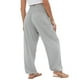 thumbnail image 3 of Pantalones sueltos para mujer, pantalones largos informales fruncidos de cintura alta con bolsillo lateral para uso diario, gris colorido XXL, 3 of 3