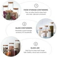 thumbnail image 3 of OULII Square Food Storage Jar Glass Container with Lid for Home Use 1Set, 3 of 8
