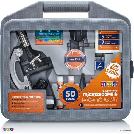 BEBANG Kids Microscope Kit with Carrying Box 100X-1200X Magnification