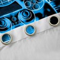 thumbnail image 4 of Homewish Chic Game Console Black Out Curtains, Black Blue Cartoon Curtains Pack of 2 (42x63 Each), Teens Kids Boys Child Bedroom Curtains, Blackout Curtains Home Decor, 4 of 6