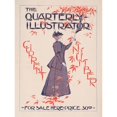 thumbnail image 2 of W. Yeoel 12x14 Black Ornate Wood Framed Double Matted Museum Art Print Titled: The Quarterly-Illustrator Current Number for Sale Here-Price 30Cts (1890), 2 of 5