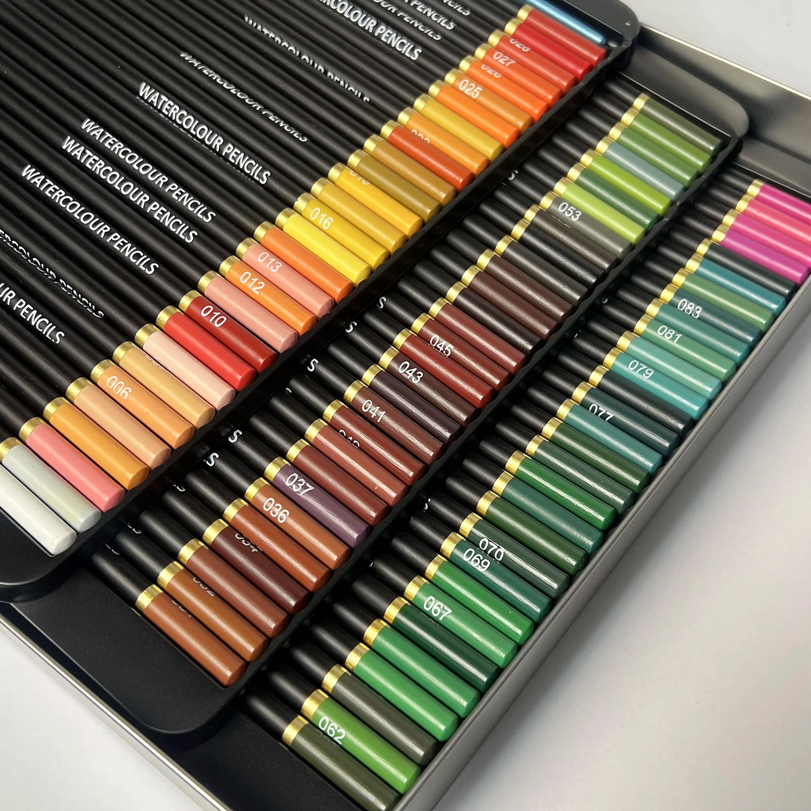 120 Watercolor Pencils, Beautiful Blending Effects with Wet or Dry,Ideal for Coloring Book Blending Sketching- Water Soluble Pencils for Adults