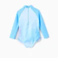 thumbnail image 4 of Disney Frozen Elsa Girls Rash Guards, Graphic Long Sleeves Princess Swimsuits Summer Bathing Suits Sizes 2-6T, 4 of 7