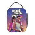 thumbnail image 2 of Bolsa térmica para el almuerzo yangshaomei con logo de GTA 6 Lucia y su pareja, enfriadores portátiles, loncheras térmicas para el trabajo, 2 of 4