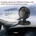thumbnail image 6 of Fnochy Car Fan, 12V Portable Powerful Air Circulator 360° Adjustable Auto Fan for SUV/RV/Boat/Auto Vehicles Dual-Speed Quiet Cooling for Rear Seats, 6 of 6