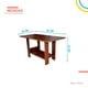 thumbnail image 2 of Mesa de centro Multiusos Minimalista Armable cafe 6.49 pulg Pido Todo MPC01WH-A1, 2 of 6