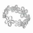 thumbnail image 5 of Leander's 925 sterling silver Flower Shadow Ring, a high-end hollow ring, offers ultimate luxury, minimalist style, and perfect complement to any outfit, perfect for everyday wear., 5 of 5