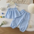 thumbnail image 2 of KEXE 9-12 Month Girl Clothes Cute Baby Girl Clothes Summer Toddler Girl Clothes Baby Girl Sleeveless Shirt Shorts Set Cute Outfits, 2 of 7