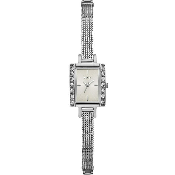 W0134L1,Ladies Dress Elegant,Stainless Steel Case & Bracelet,Silver Tone,Crystal Accented Bezel