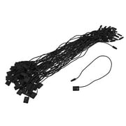 Uxcell Hang Tag String Snap Lock Price Tag Fastener Ties black 7 inch 1000pcs