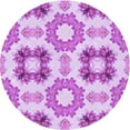 thumbnail image 1 of Ahgly Company Machine Washable Indoor Round Transitional Blossom Pink Area Rugs, 3' Round, 1 of 7