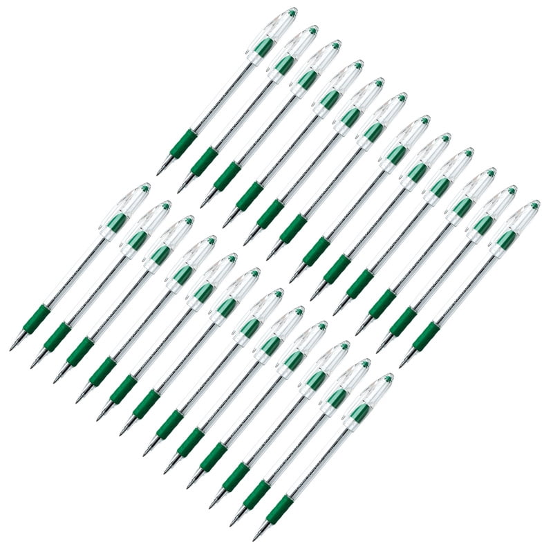 Pentel R.S.V.P. Ballpoint Pen, Fine Point, Green, Pack of 24