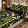 thumbnail image 2 of Manfei Vintage Floral Zipper Twin Comforter Sets with Fitted Sheet and 2 Pillowcases,Rustic Botanical Zipper Bedding Set,Reversible, 2 of 7