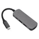 thumbnail image 1 of USB C Hub 4 en 1 Carcasa de metal gris 4K HD PD Carga rápida Divisor USB C ampliamente compatible para computadora portátil Teléfono de escritorio Gris, 1 of 5