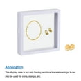 thumbnail image 5 of Floating Thin Film Display Box, ABS Frame Case 11cm x 11cm x 2cm White Pack of 4, 5 of 5
