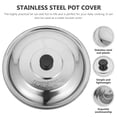 thumbnail image 2 of Miangastore Household Pot Cover Stainless Steel Pan Lid Multi-function Pot Lid Home Accessory, 2 of 9