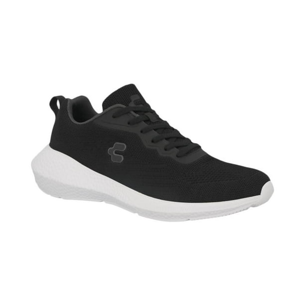 Tenis Hombre Charly Textil Comodo Suave Caminar Correr Resistente Ajustable Agujetas Suela Plana negro 27 Charly 86597