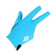 thumbnail image 1 of 3-Finger Professional Elastic Right Hand Snooker Pool Billiards Glove - Blue, 1 of 8