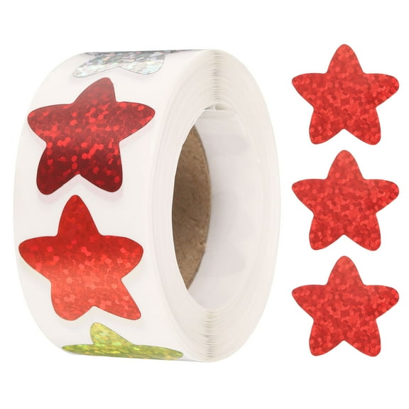 500pcs Colored Star Stickers 1 Inch Self-Adhesive Sticker Label for Shop Home