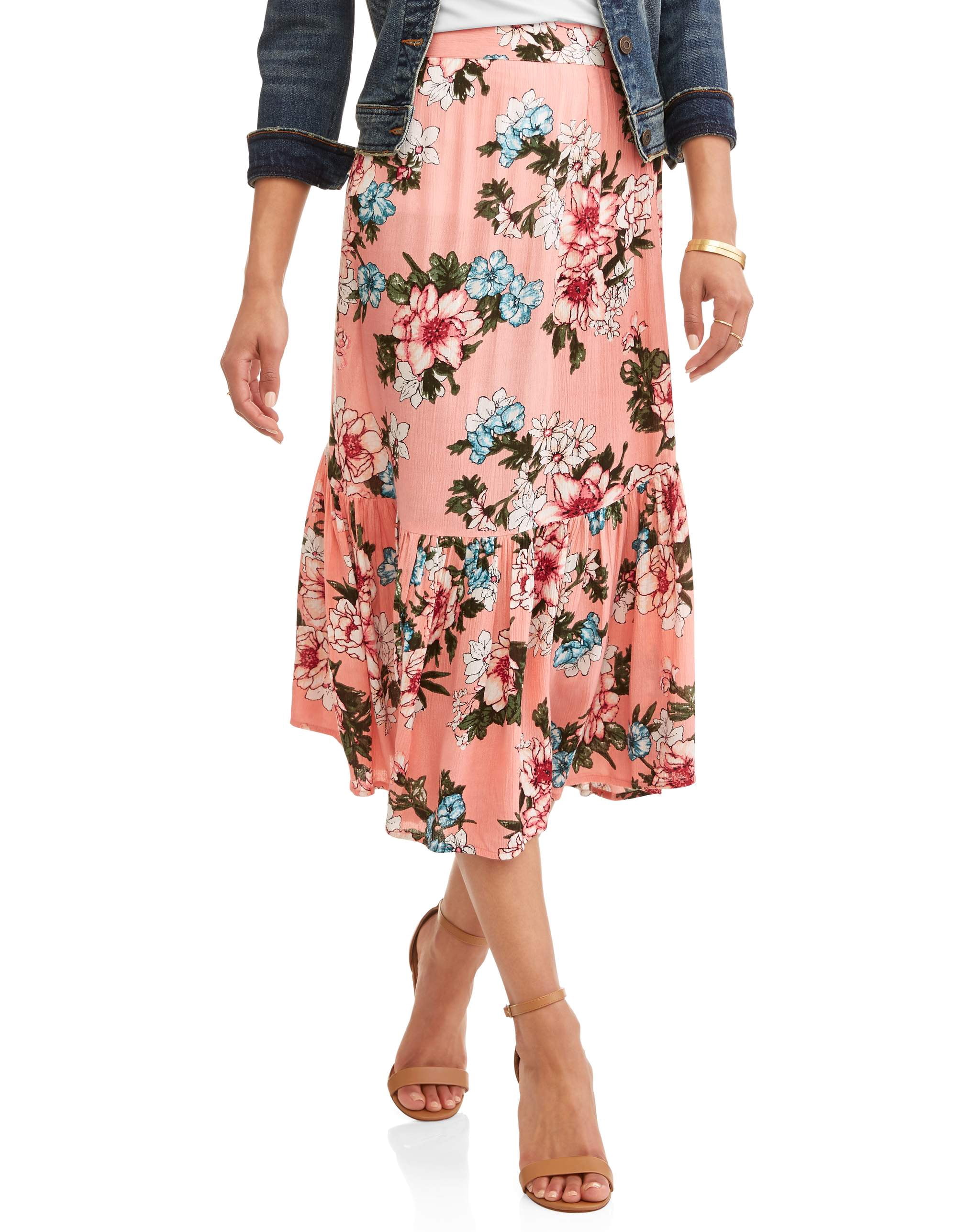 Women's Midi Printed Prarie Skirt