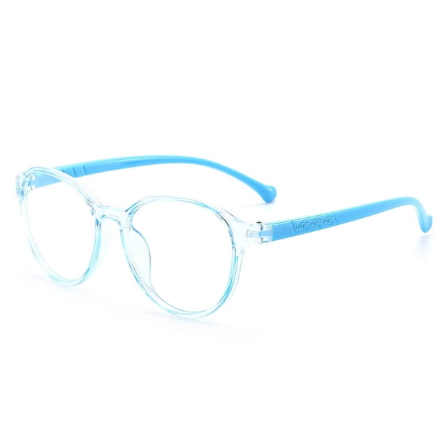 Montura de gafas ligeras antiluz azul para niños, montura redonda de colores a la moda, cómodas y bonitas