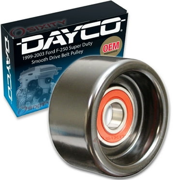 Dayco Smooth Pulley Drive Belt Tensioner Pulley compatible with Ford F-250 Super Duty 6.0L 7.3L V8 1999-2003