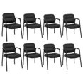 thumbnail image 1 of Costway Chaise de Salle d'Attente Sans Roues Ensemble de 8 avec Accoudoirs Intégrés pour Réception, 1 of 7