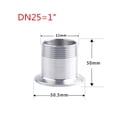 thumbnail image 1 of 304 Stainless Steel Sanitary Pipe Fitting Adapter With Male Thread & Tri Clamp, 1 of 5