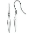 thumbnail image 1 of Sterling Silver Rh Plated White Ice .01Ct. Diamond Earrings (32 X 4) Made In India qw483, 1 of 5