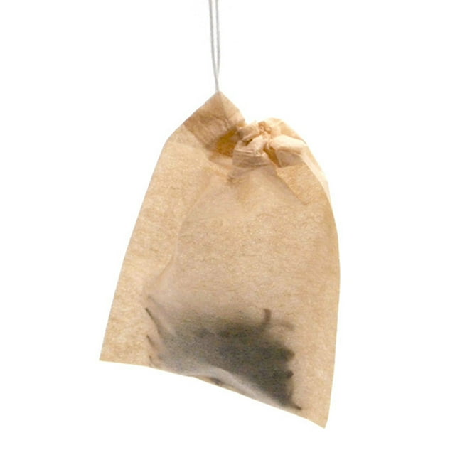 CSChome Tea Bags 300Pcs Disposable Tea Bags with Drawstring Food Grade Heat Resistant Herbal Loose Leaf Tea Infuser Empty