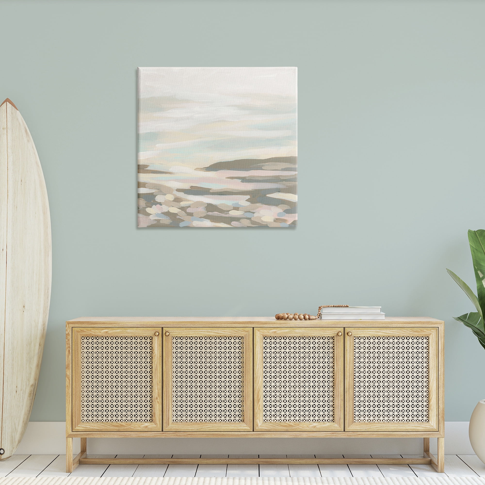 Stupell Industries Abstract Nautical Landscape Landscape Painting Gallery Wrapped Canvas Art Print Wall Art, 36 x 36
